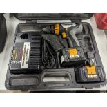 PANASONIC MODEL EY6432 CORDLESS DRILL WITH (2) BATTERIES, CHARGER, CASE