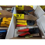 (3) ASSORTED CRIMPING TOOLS IN BOX