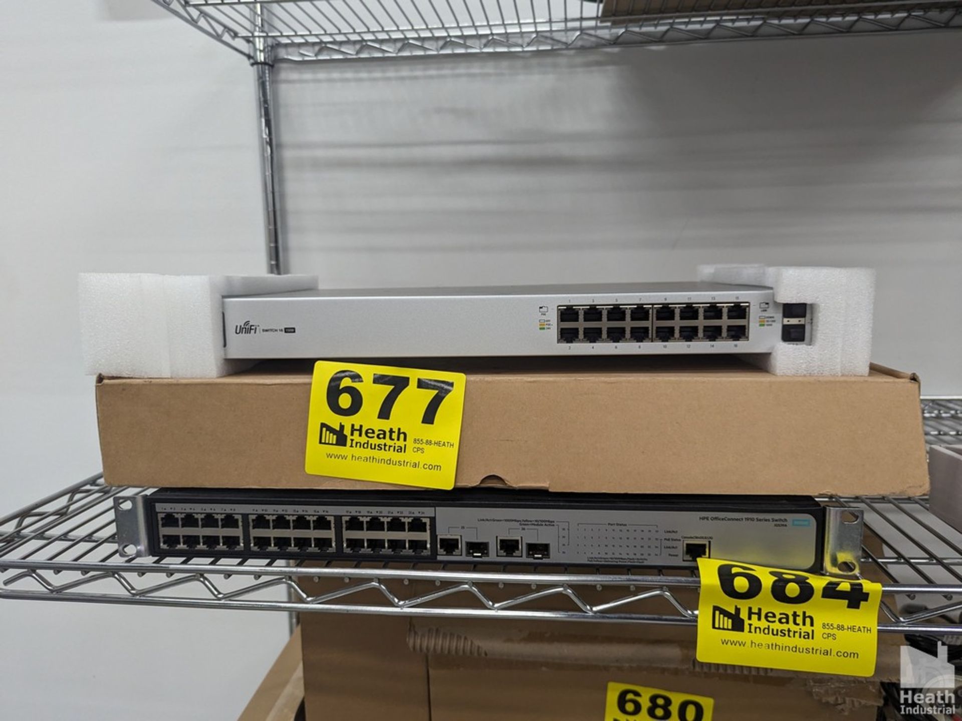 HPE OFFICE CONNECT 1910 24 PORT & UNIFI 16 PORT SWITCHES