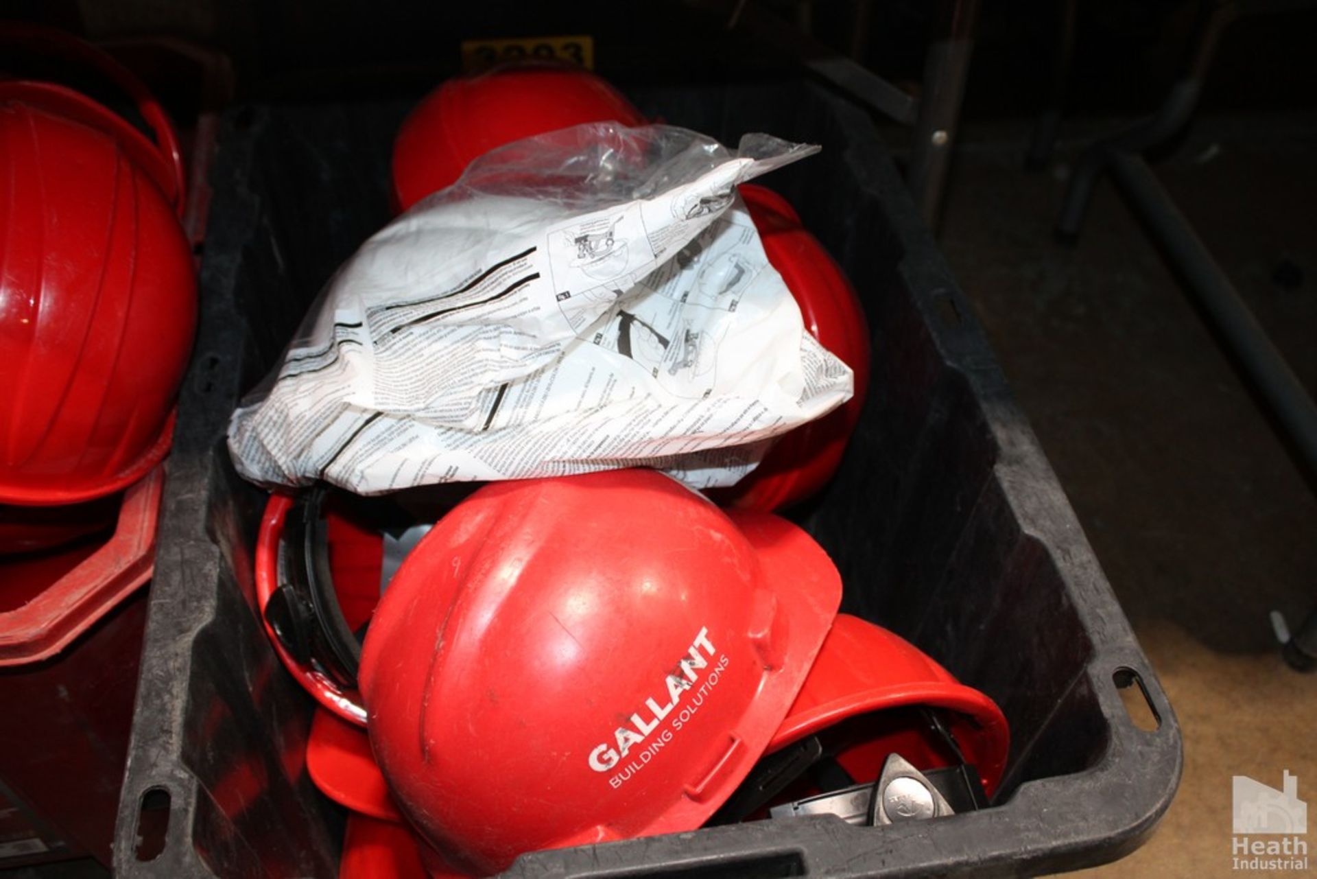 (12) HARD HATS IN BIN