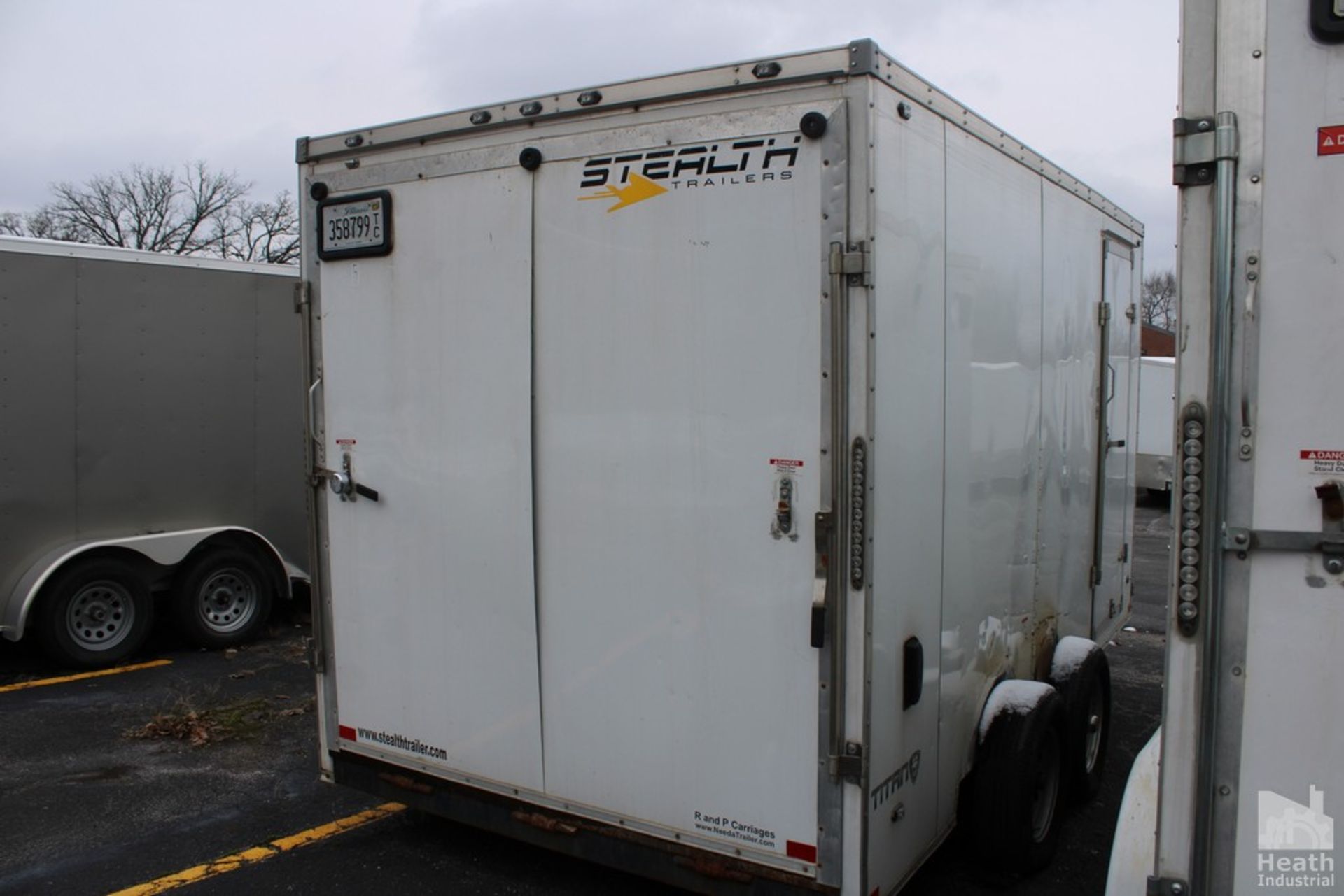 STEALTH 14’ ENCLOSED TRAILER, VIN: 52LBE1421LE077652 (NEW 2020), WITH SIDE DOOR, DROP DOWN BACK - Image 3 of 4