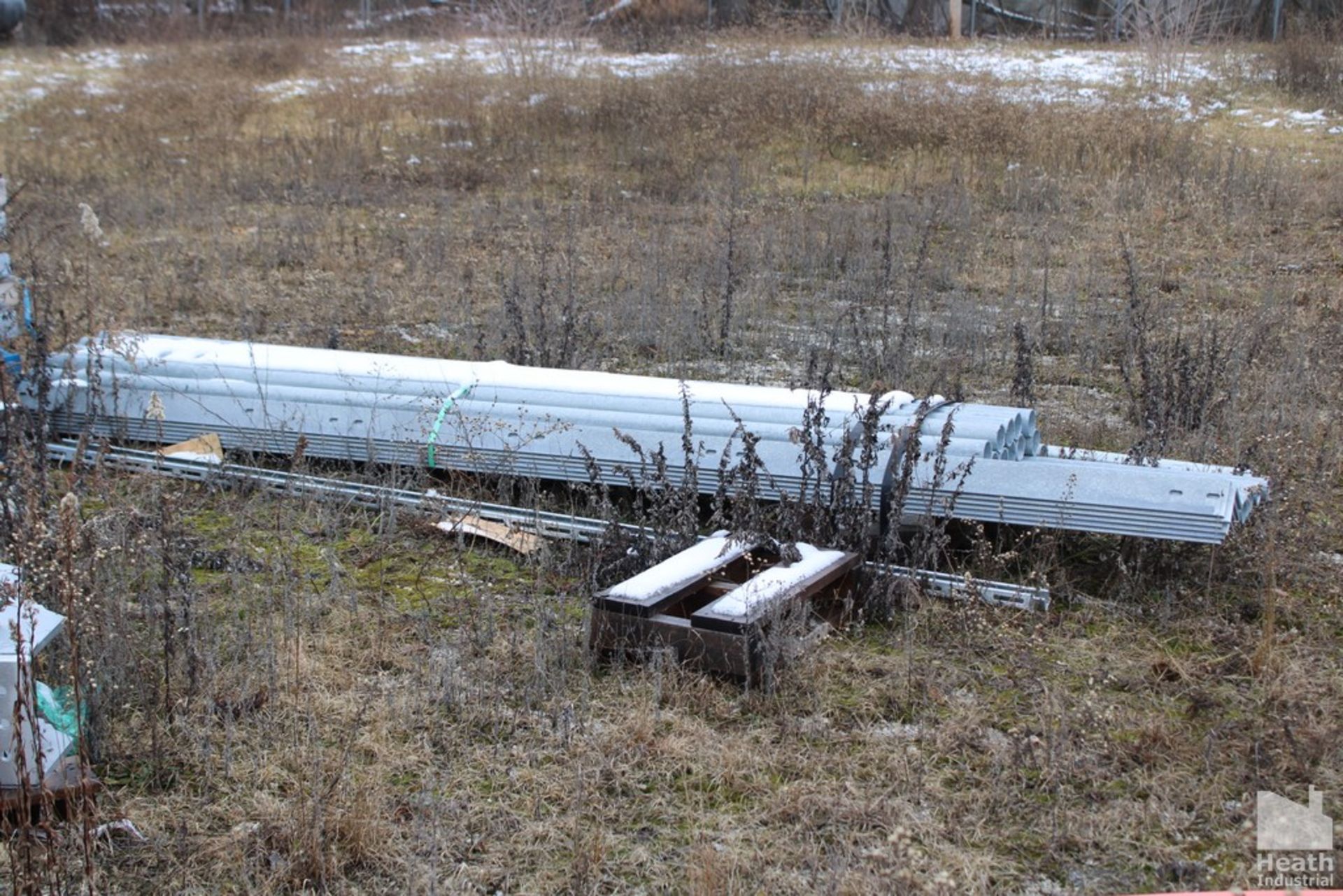 LARGE QTY OF PLASTIC PIPE IN (4) PILES - Image 3 of 4