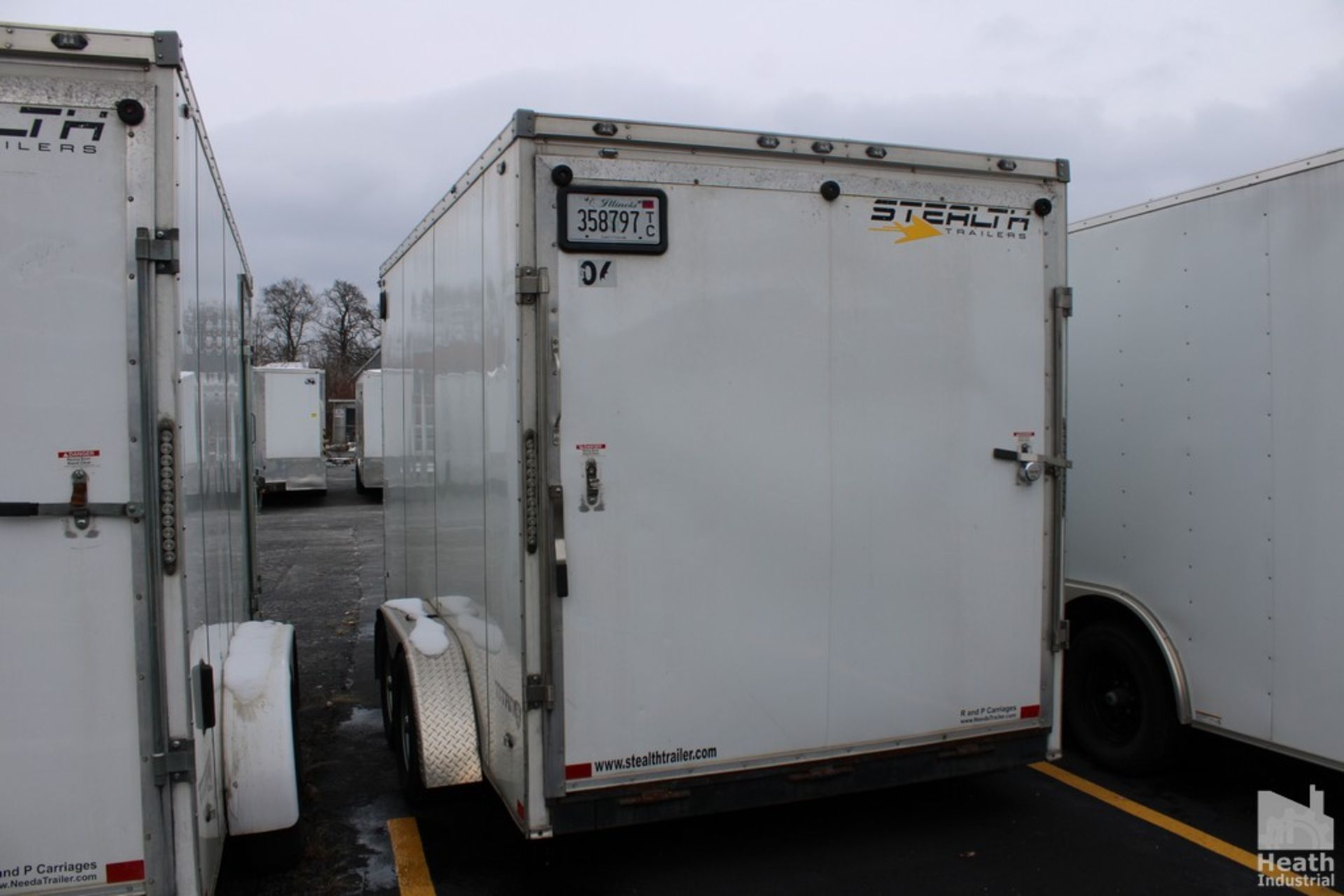STEALTH 14’ ENCLOSED TRAILER, VIN: 52LBE1423LE077653 (NEW 2020), WITH SIDE DOOR, DROP DOWN BACK - Image 2 of 4