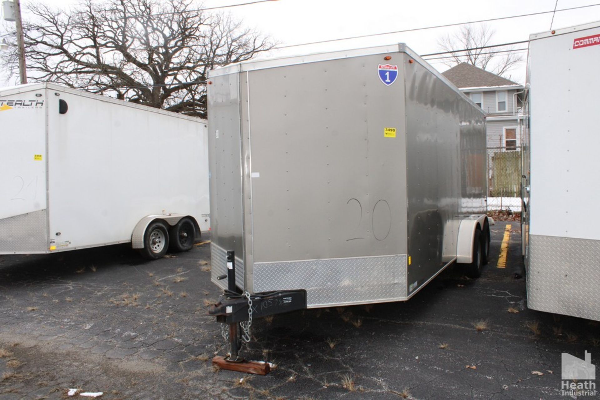 INTERSTATE MANUFACTURING 20’ ENCLOSED TRAILER, VIN: 1UK500H23N1105785 (NEW 2022), WITH SIDE DOOR,