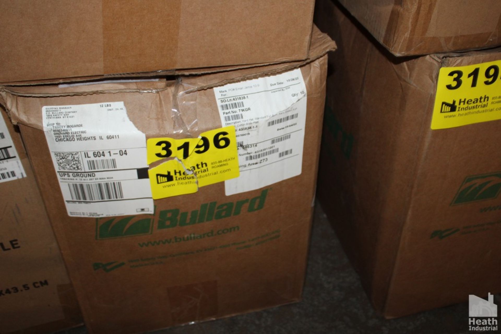 (12) BULLARD GREEN HARD HATS (NEW)