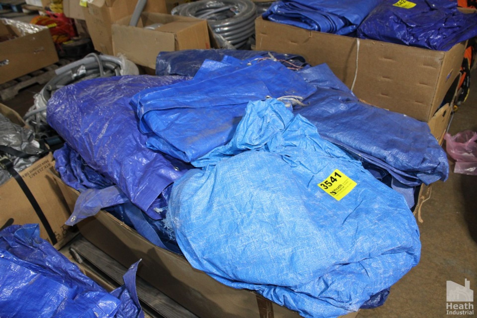LARGE QTY OF TARPS IN BOX