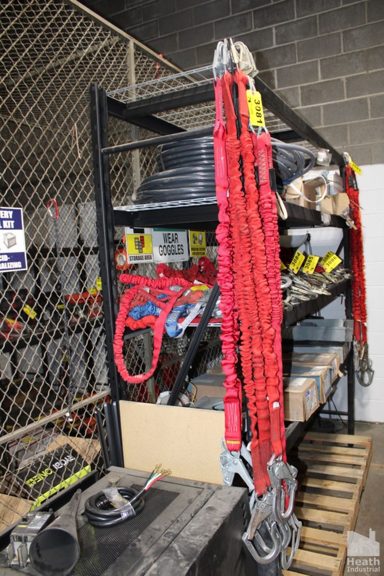 (5) ASSORTED 6-FOOT SHOCK ABSORBING LANYARDS