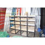 (4) ADJUSTABLE SHELVING UNITS, 36" X 18" X 58"