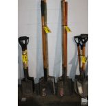 (4) SQUARE POINT SHOVELS