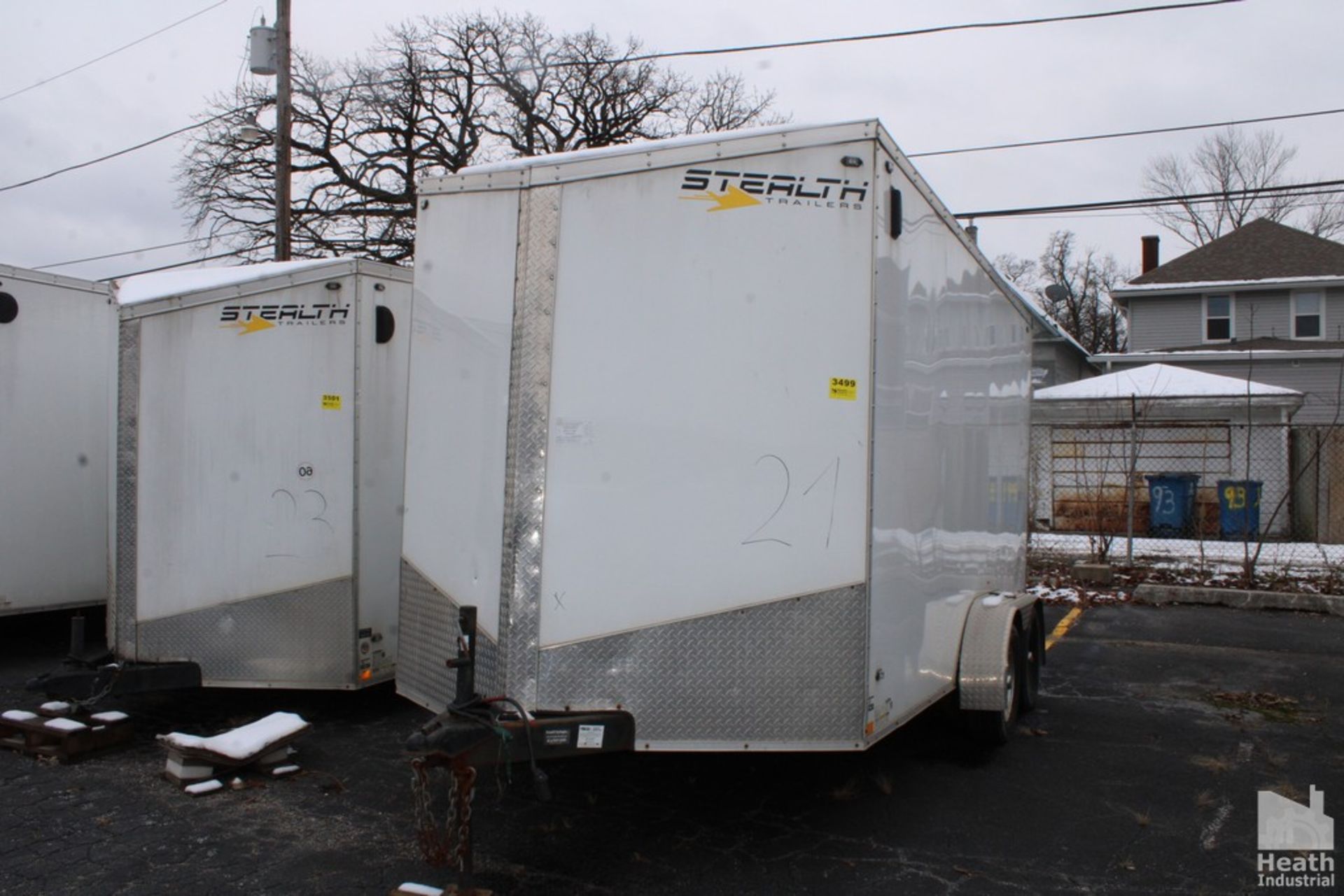 STEALTH 14’ ENCLOSED TRAILER, VIN: 52LBE1421LE077652 (NEW 2020), WITH SIDE DOOR, DROP DOWN BACK