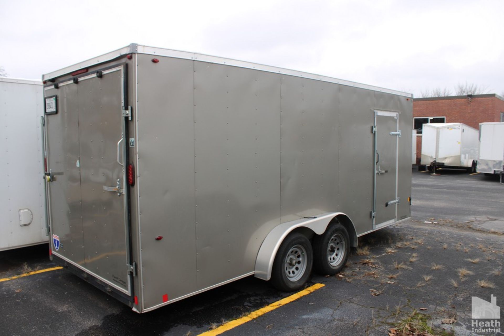 INTERSTATE MANUFACTURING 20’ ENCLOSED TRAILER, VIN: 1UK500H23N1105785 (NEW 2022), WITH SIDE DOOR, - Image 3 of 4