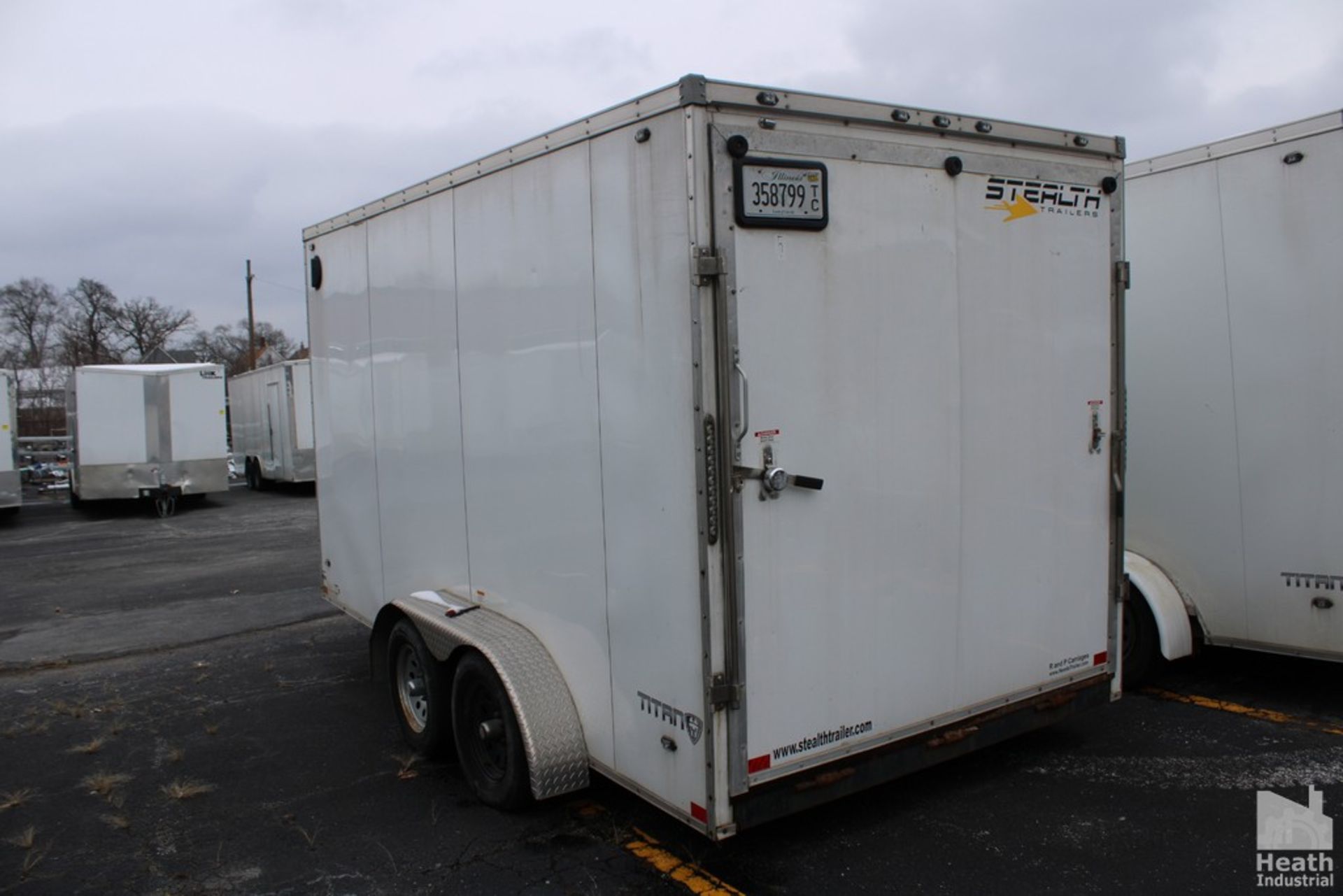 STEALTH 14’ ENCLOSED TRAILER, VIN: 52LBE1421LE077652 (NEW 2020), WITH SIDE DOOR, DROP DOWN BACK - Image 2 of 4