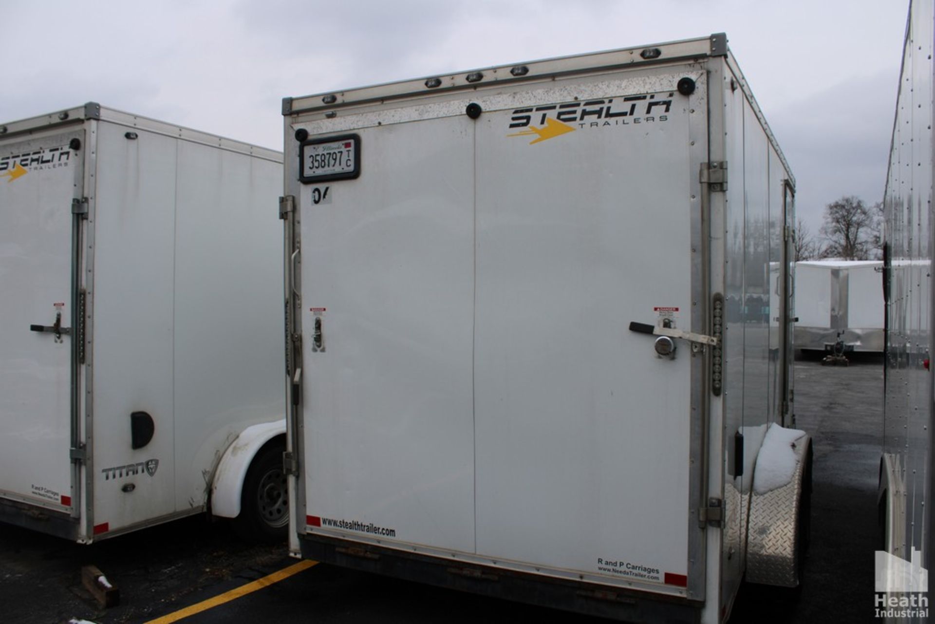 STEALTH 14’ ENCLOSED TRAILER, VIN: 52LBE1423LE077653 (NEW 2020), WITH SIDE DOOR, DROP DOWN BACK - Image 3 of 4