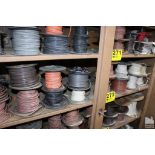 (16) SPOOLS ELECTRICAL WIRE ON SHELF