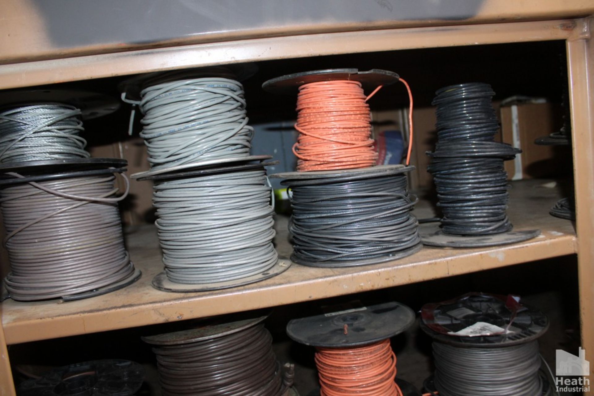 (14) SPOOLS ELECTRICAL WIRE ON SHELF - Image 2 of 3