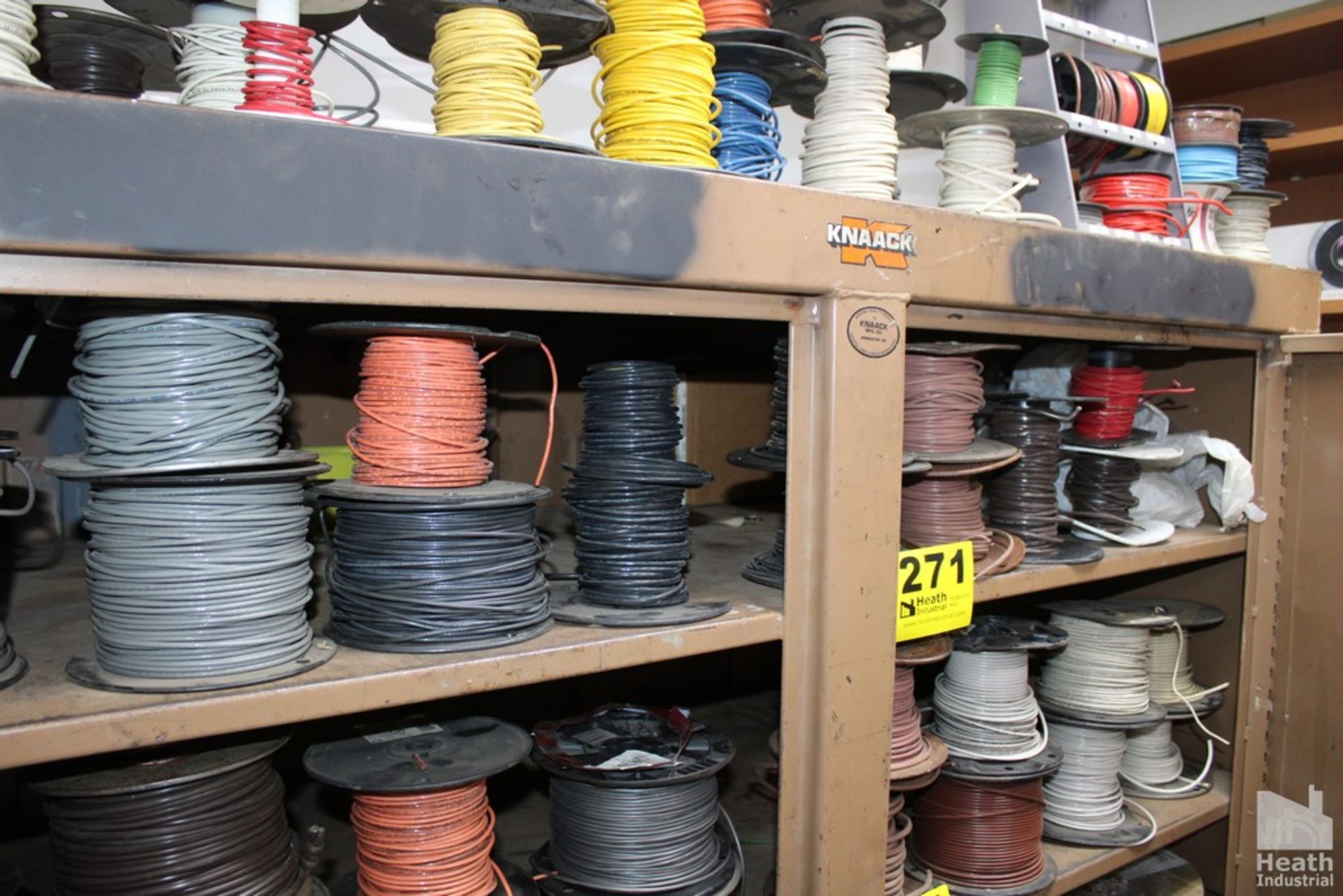 (14) SPOOLS ELECTRICAL WIRE ON SHELF