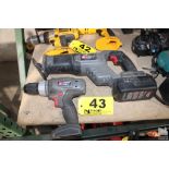 PORTER CABLE MODEL 18V RECIRPROCATING SAW & 18V ELECTRIC DRILL (NO CHARGER)