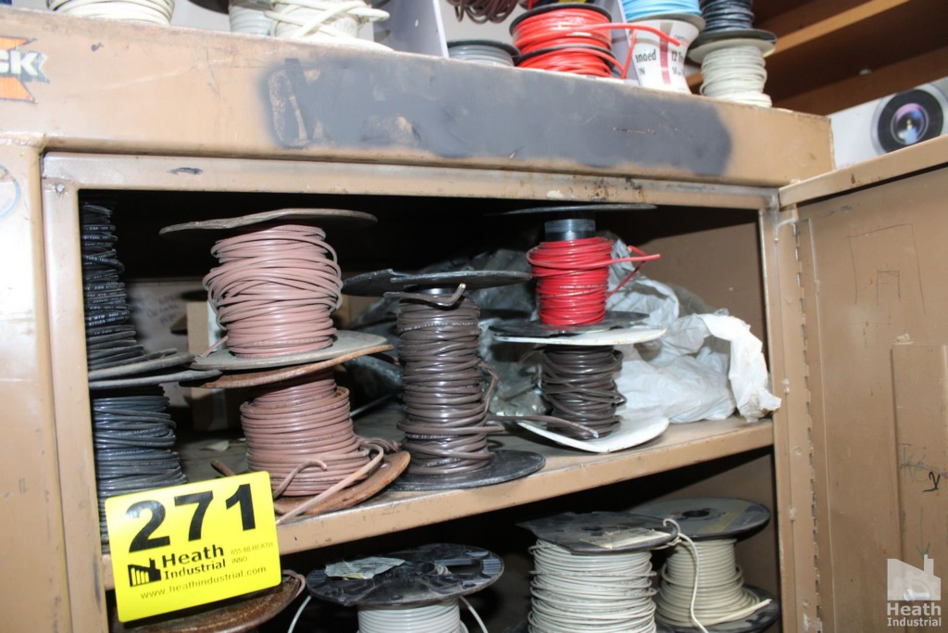 (14) SPOOLS ELECTRICAL WIRE ON SHELF - Image 3 of 3