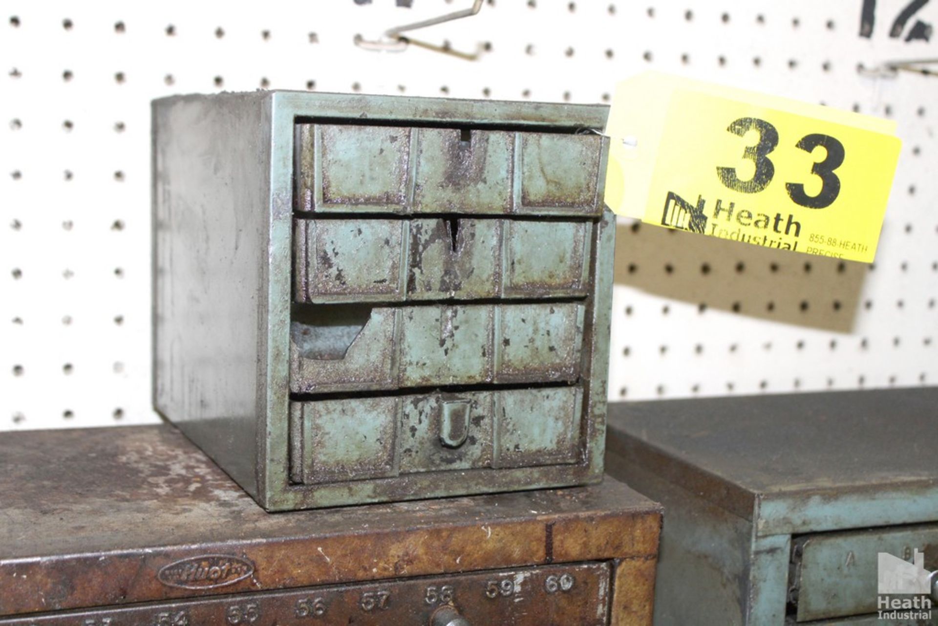 FOUR DRAWER CABINET 6" X 8" X 6" WITH CONTENTS