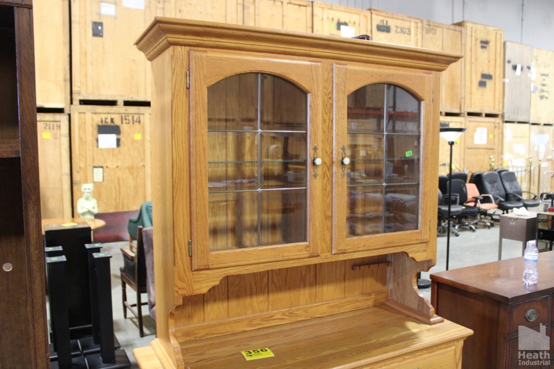 PINE DINING ROOM CABINET AND HUTCH, 50" X 18" X 76" - Image 3 of 3