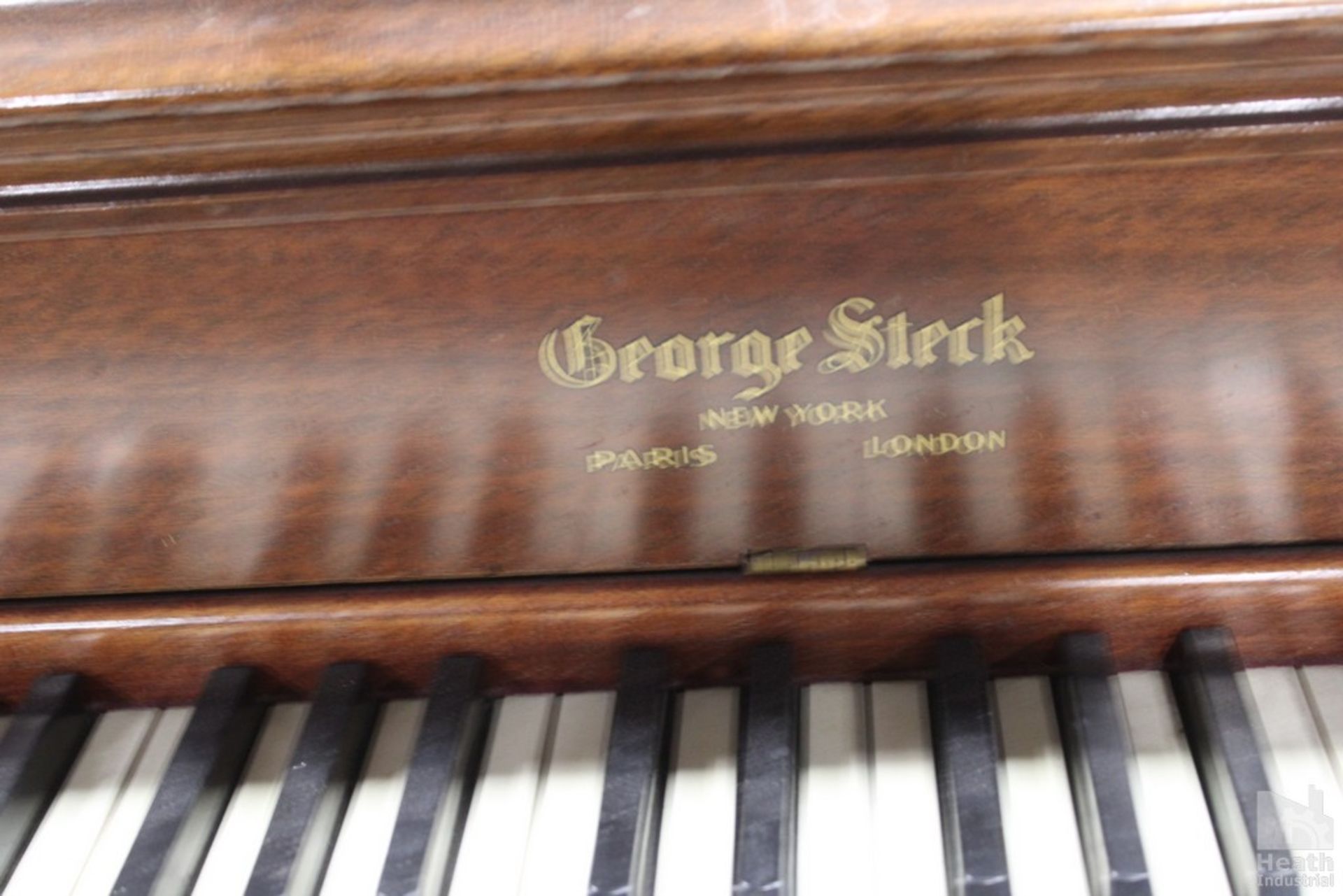 GEORGE STECK UPRIGHT PIANO WITH BENCH - Image 2 of 4