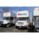 2000 INTERNATIONAL 4700 26FT MOVERS TRUCK, 7.6L L6 DIESEL ENGINE, 119,975 MILES SHOWN ON ODOMETER,