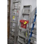 (2) ALUMINUM STEP LADDERS, 4FT AND 6FT