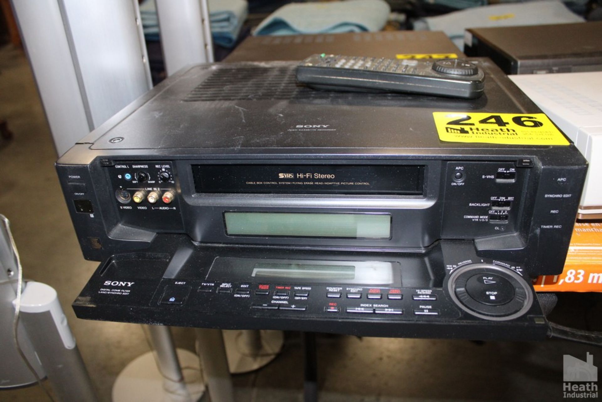 SONY VIDEO CASSETTE RECORDER, MODEL SLV-R1000, WITH VCR+ - Image 2 of 2