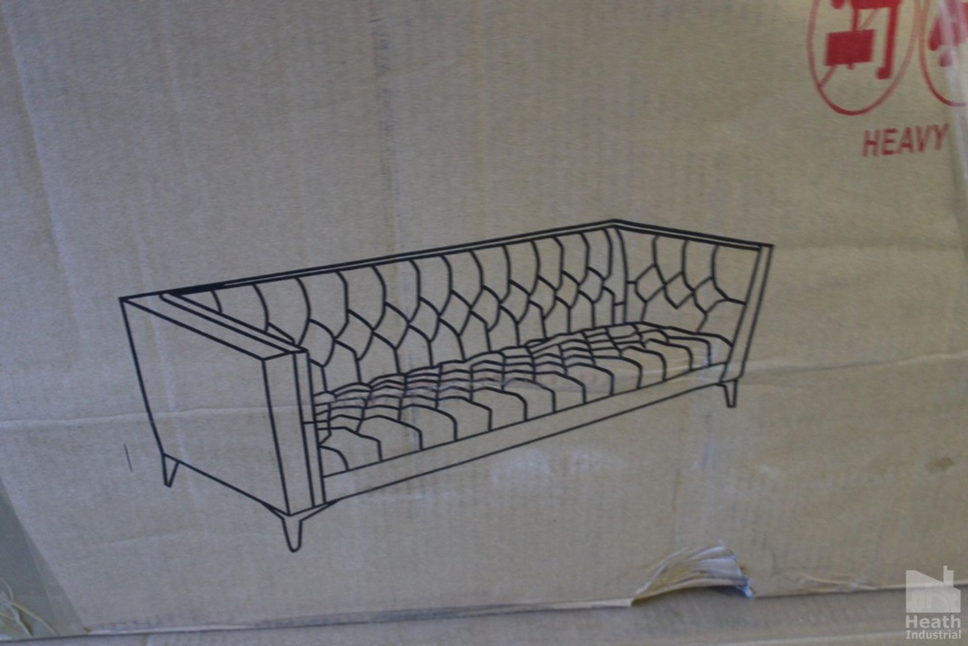 LEATHER SOFA IN TWO BOXES, APPEARS TO BE NEW - Image 2 of 4
