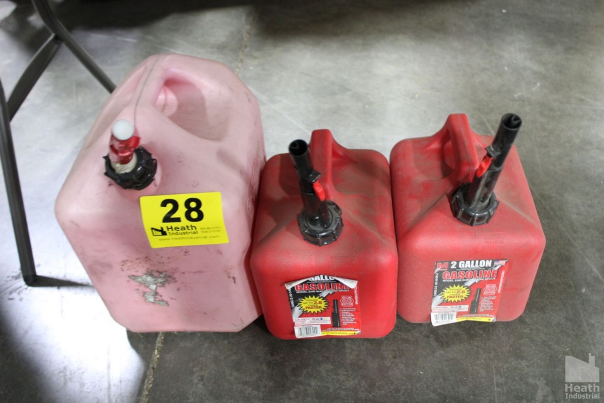 (3) ASSORTED FUEL CANS