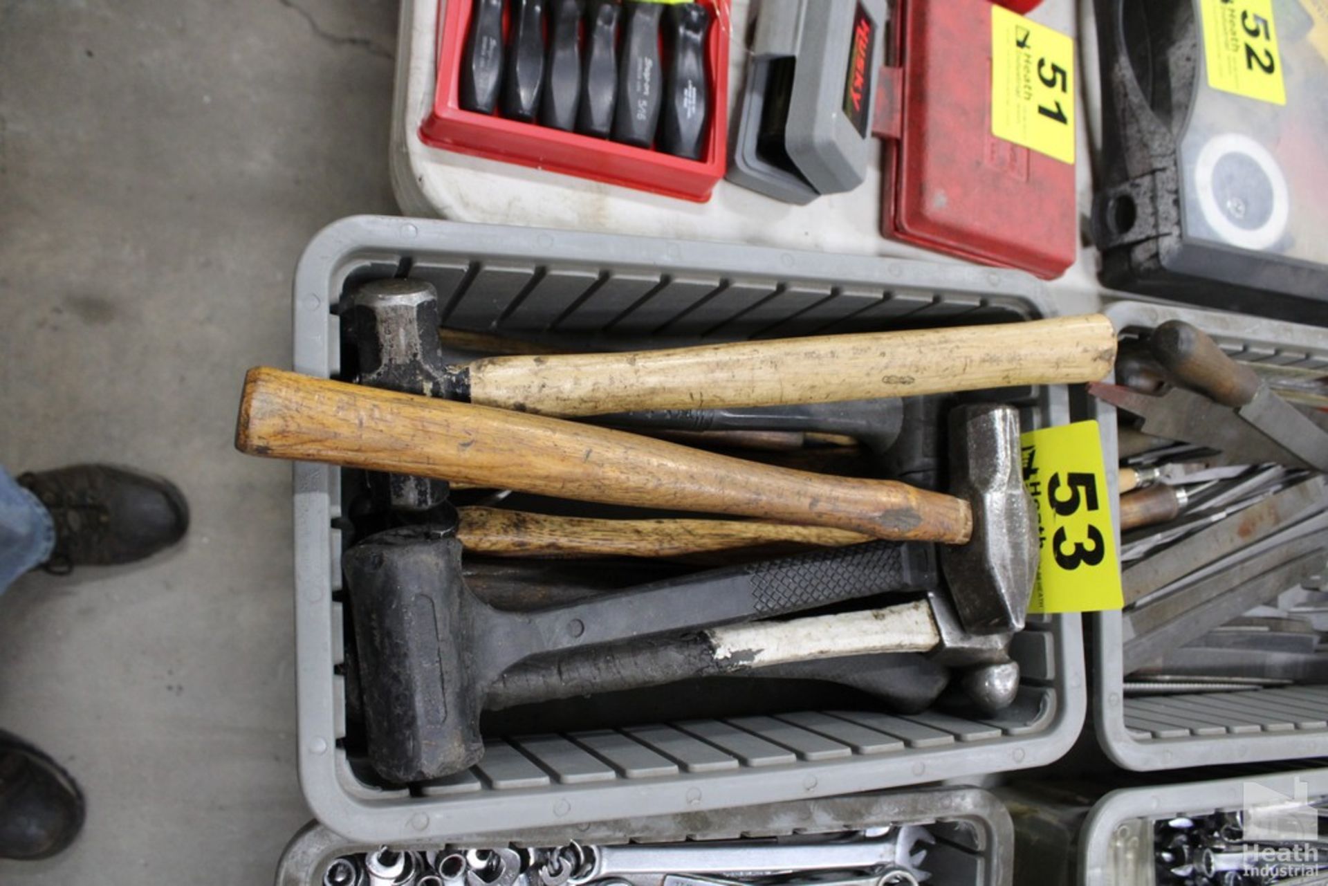 ASSORTED HAMMERS AND MALLETS