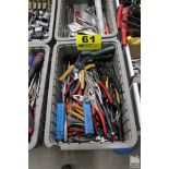 ASSORTED PLIERS, WIRE STRIPPERS AND CRIMPER