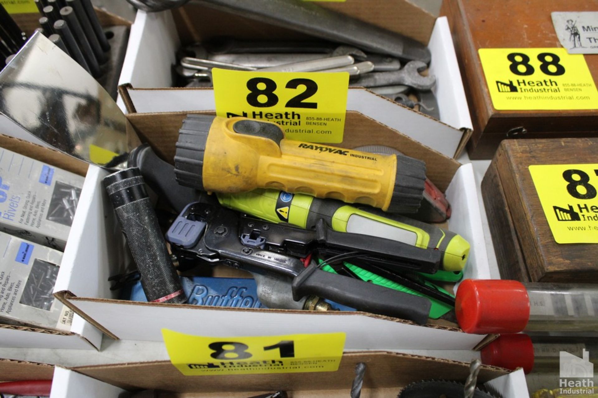 ASSORTED HAND TOOLS WITH RYOBI SCREWDRIVER