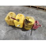 (4) ASSORTED FUEL CANS