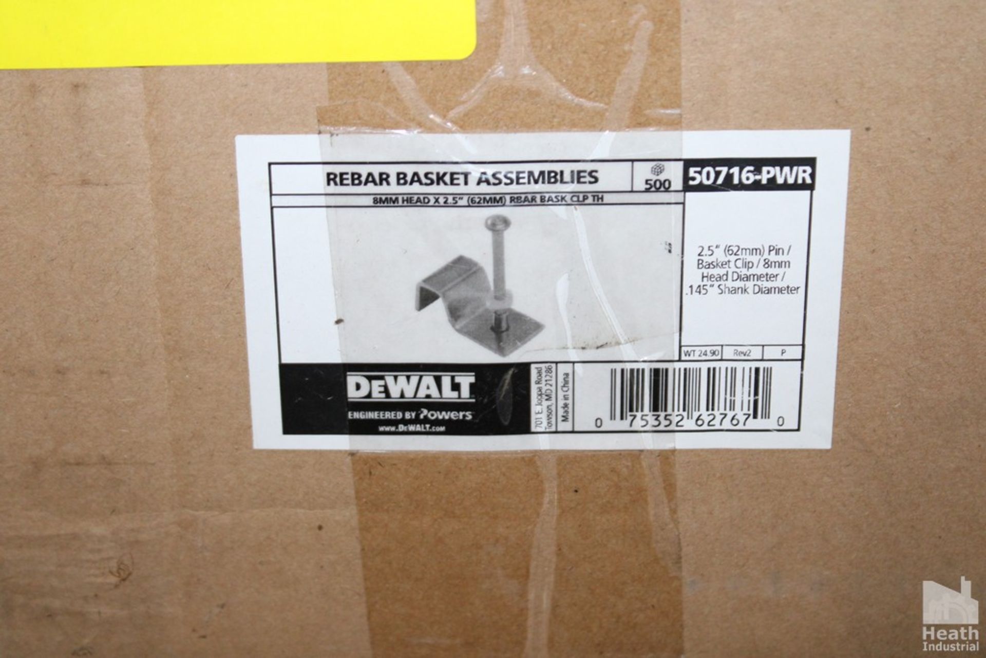 (3) CASES OF DEWALT MODEL 50716-PWR REBAR GASKET ASSEMBLIES - Image 2 of 2