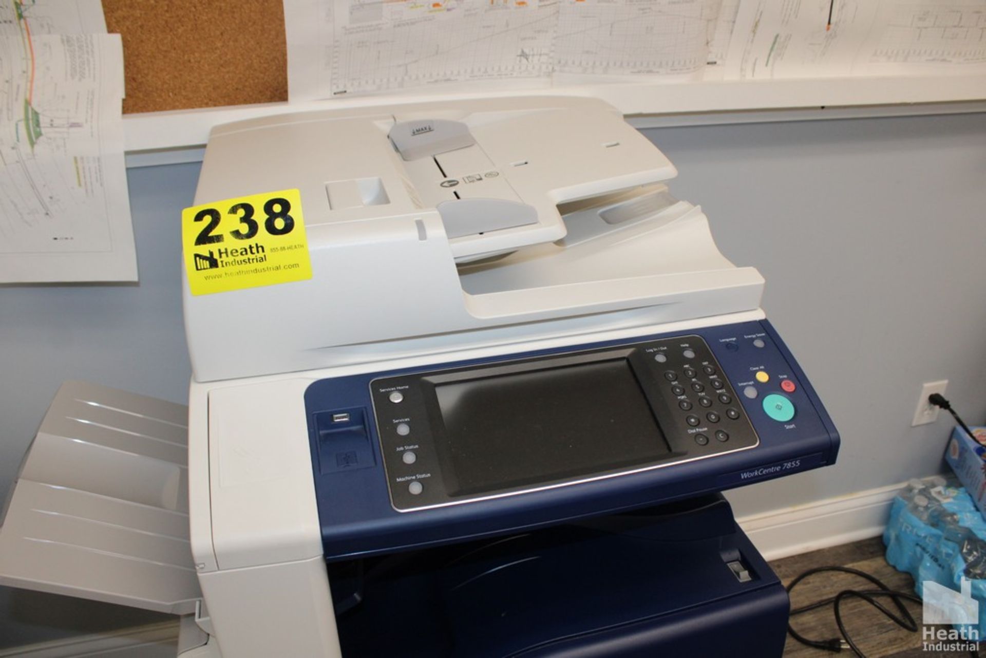 XEROX WORK CENTER 7855 MULTIFUNCTION COLOR COPIER, WITH ADF, PAPER TRAYS, ETC. - Image 3 of 3