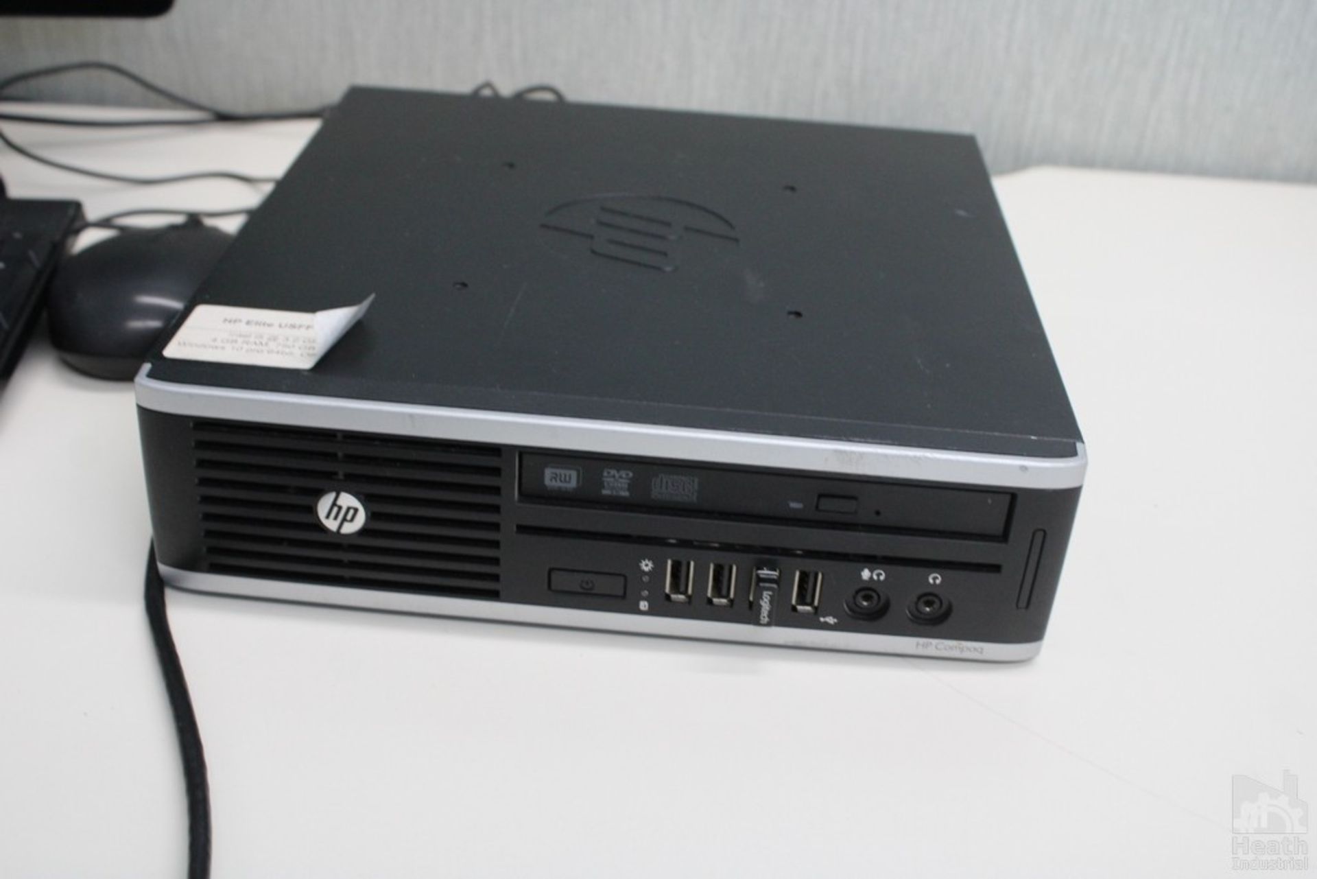 HP ELITE USFF 8300 COMPUTER WITH MONITOR AND KEYBOARD - Image 2 of 3