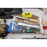 SCREWDRIVERS, ALLEN WRENCHES, CHISEL AND RULER