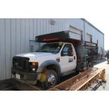 2008 FORD MODEL F-550 SUPER DUTY 10’ FLAT BED TRUCK, VIN: 1FDAF56R68EC81964, AUTOMATIC TRANSMISSION,