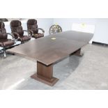 BOAT SHAPED CONFERENCE TABLE 116" X 48"