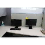 DELL OPTIPLEX 980 TOWER WITH TWO MONITORS AND KEYBOARD