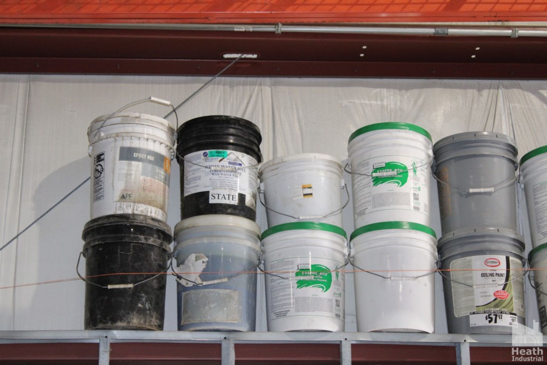 (19) 5 GALLON PAILS OF ASSORTED SHEET ROCK MUD AND CONCRETE CHEMICALS - Image 2 of 3