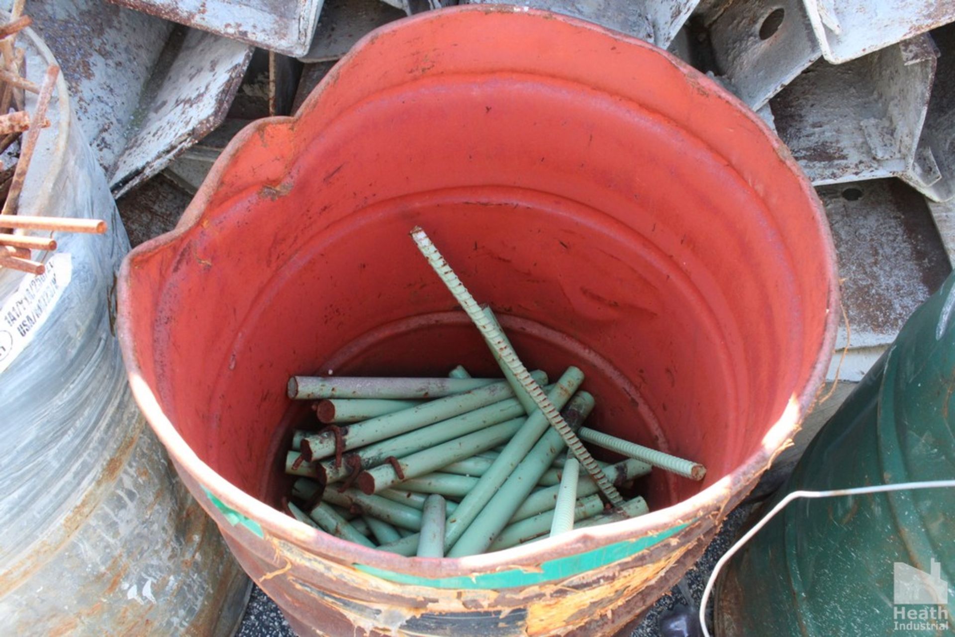 (6) DRUMS OF STEEL RODS AND SUPPLIES - Image 3 of 5