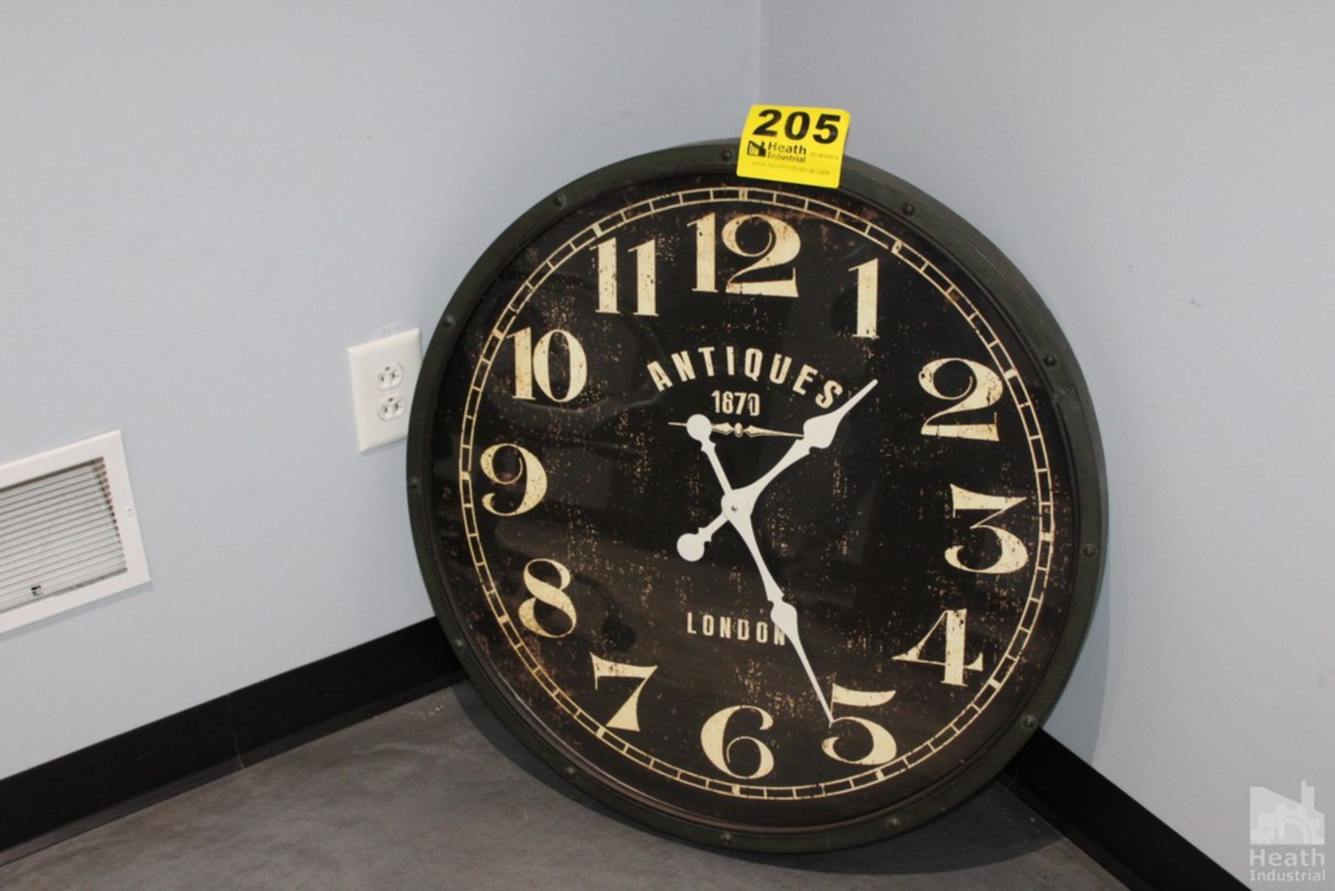 ANTIQUES LONDON 1670 29" BATTERY OPERATED CLOCK