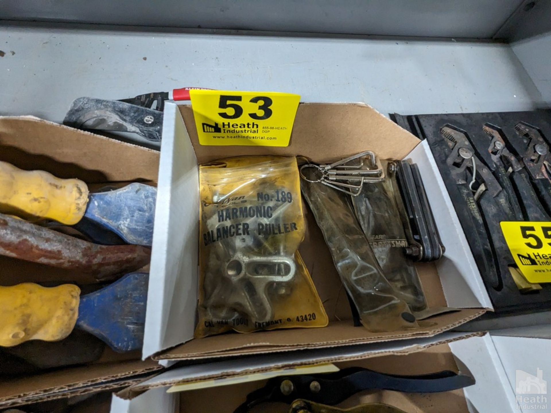 HARMONIC BALANCER PULLER, ALLEN WRENCHES IN BOX