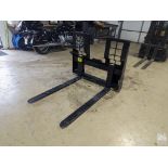 48" 4,000 LB CAPACITY WALK THRU SKID STEER FORKS (NEW)