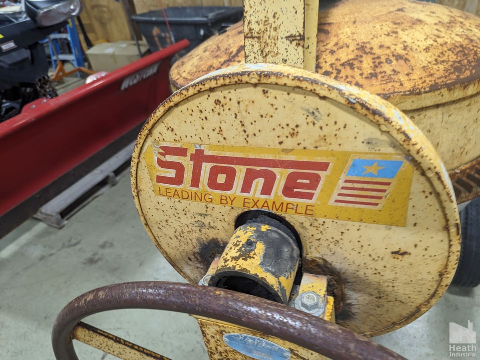 STONE MODEL 65-CM TOW BEHIND GAS POWERED CONCRETE MIXER, HONDA GX270 ENGINE - Image 3 of 10