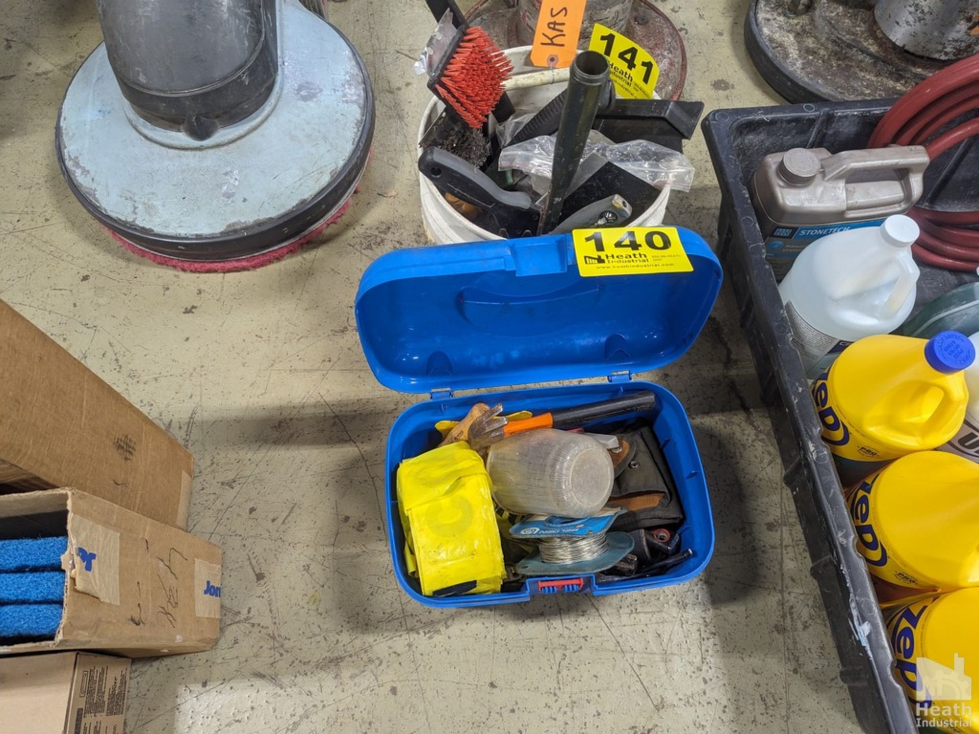 ASSORTED HAND TOOLS IN TOOL BOX