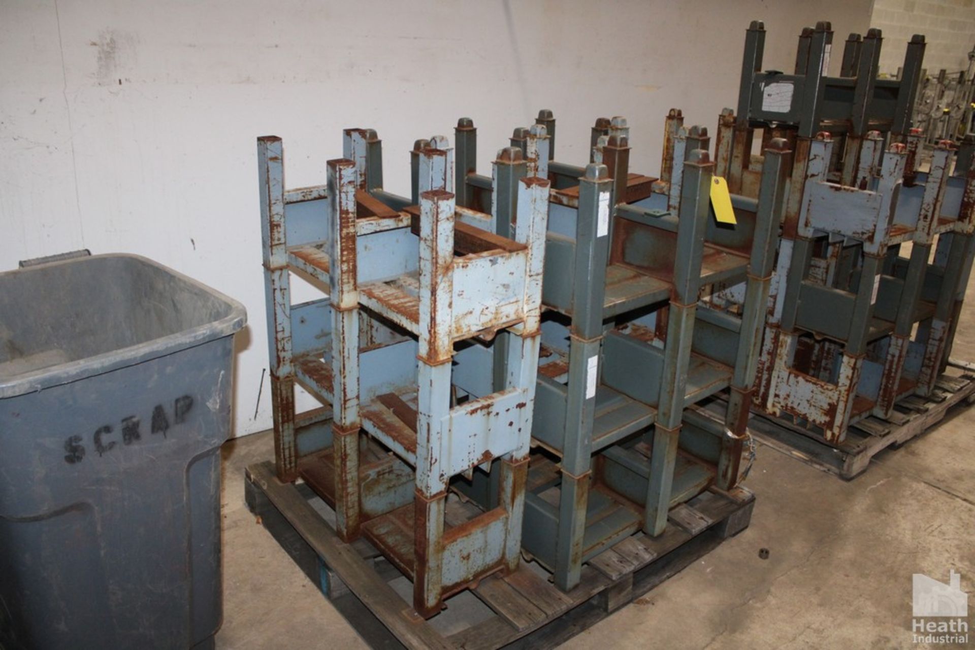 LOT OF JARKE STACKABLE PIPE RACKS ON SKID - Image 2 of 2