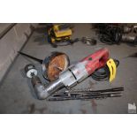 MILWAUKEE RIGHT ANGLE DRILL, 1'2", WITH BITS